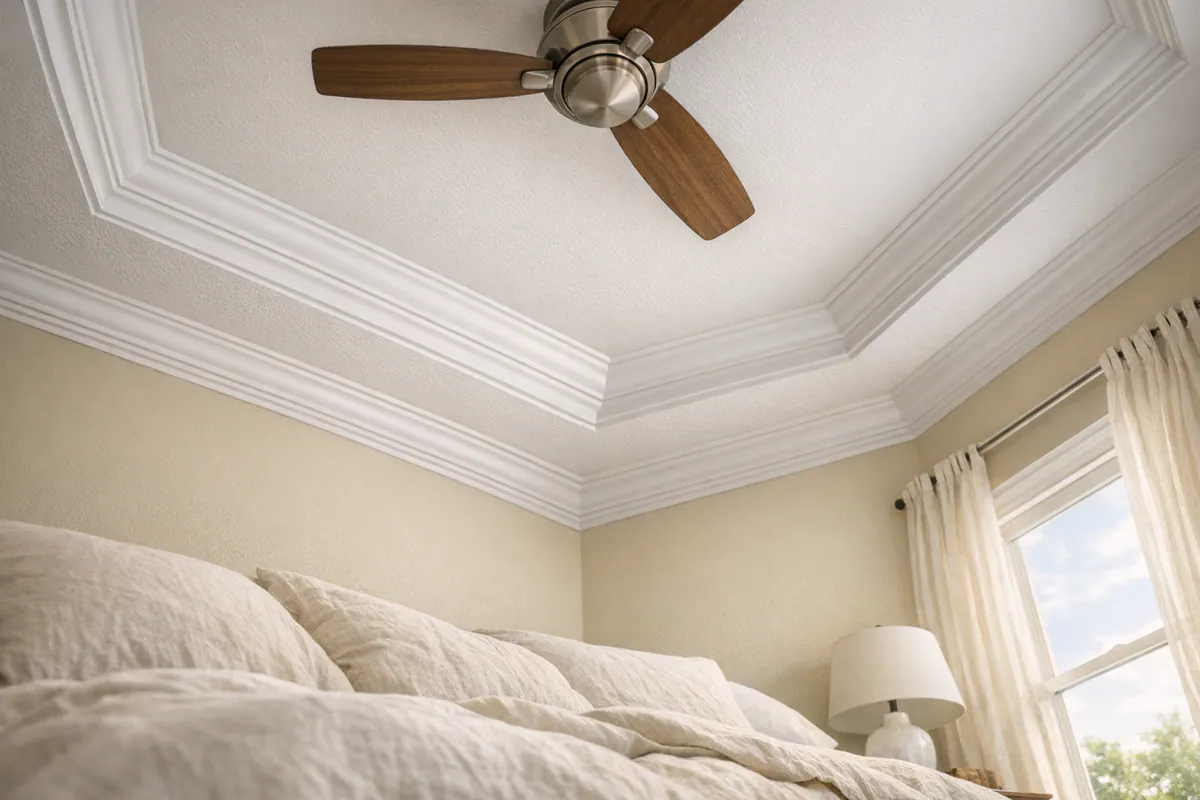 Clean Coastal Crown and Tray Ceiling Trim