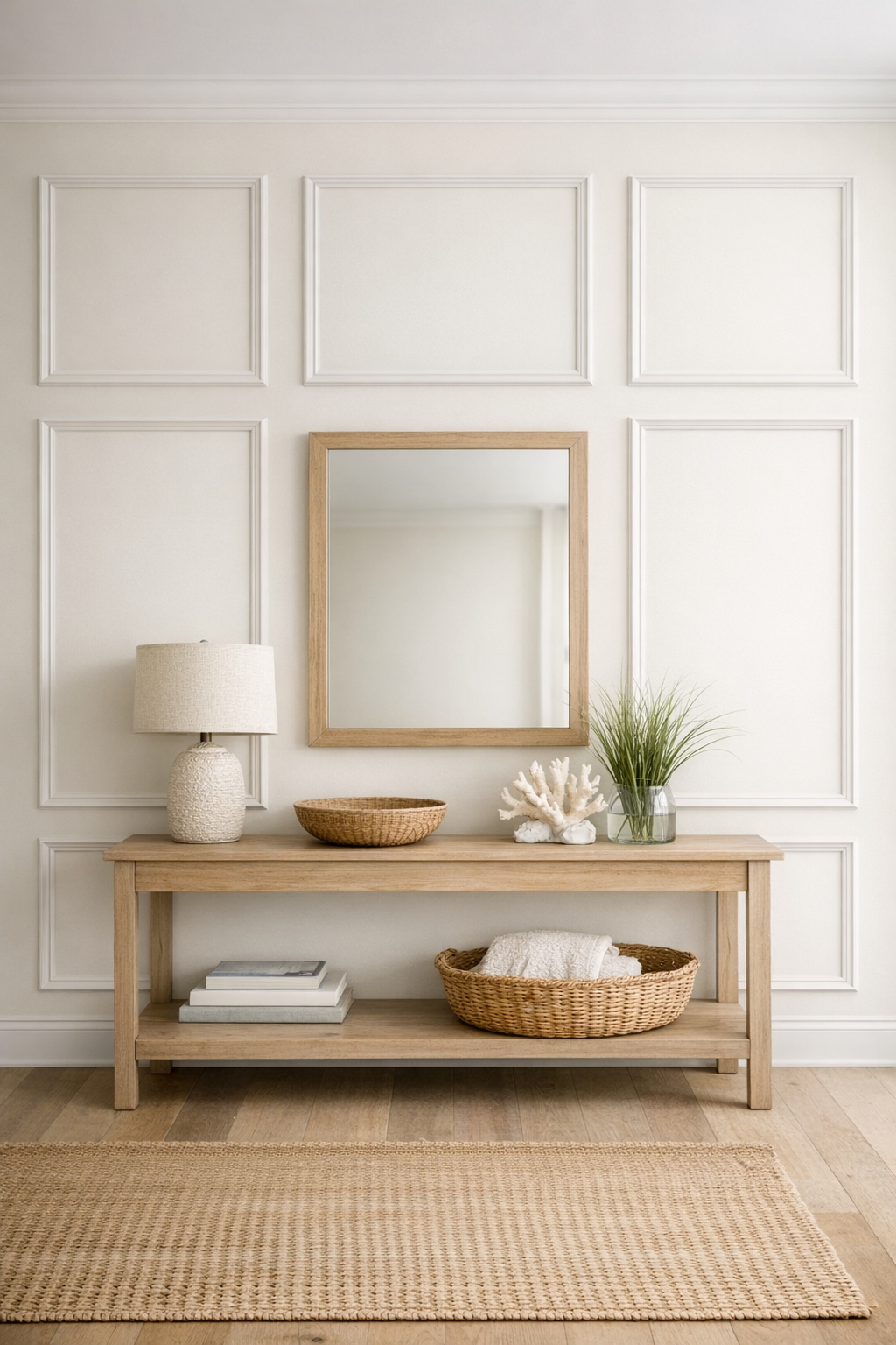 Picture Frame Moulding in a Foyer