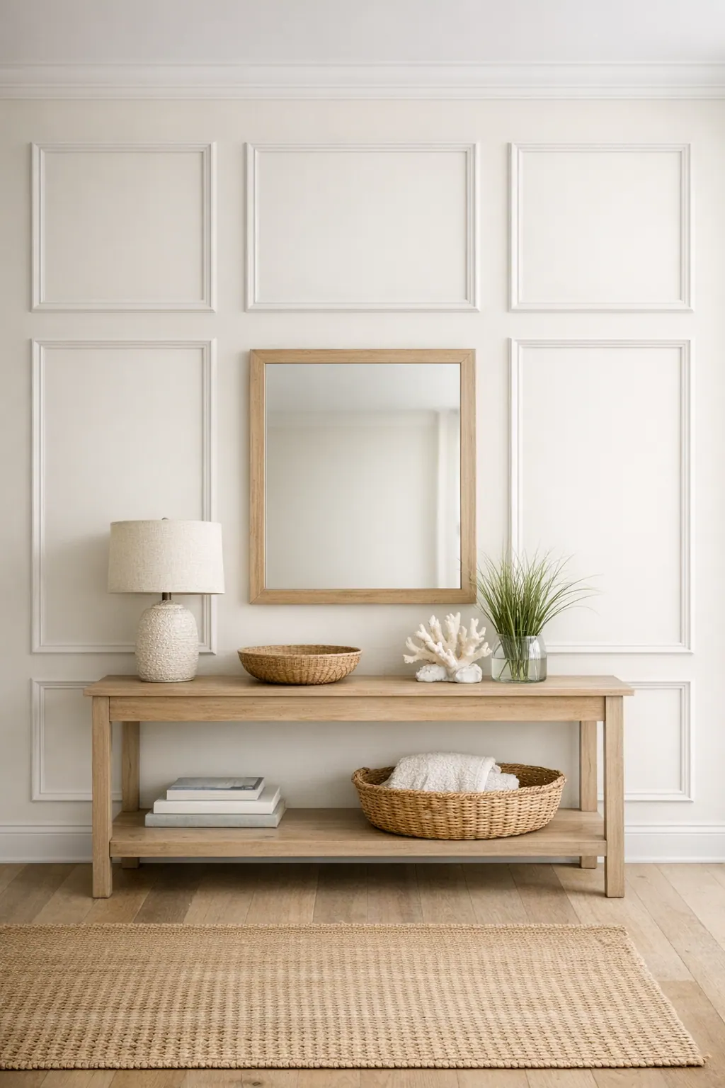 Picture Frame Moulding in a Foyer