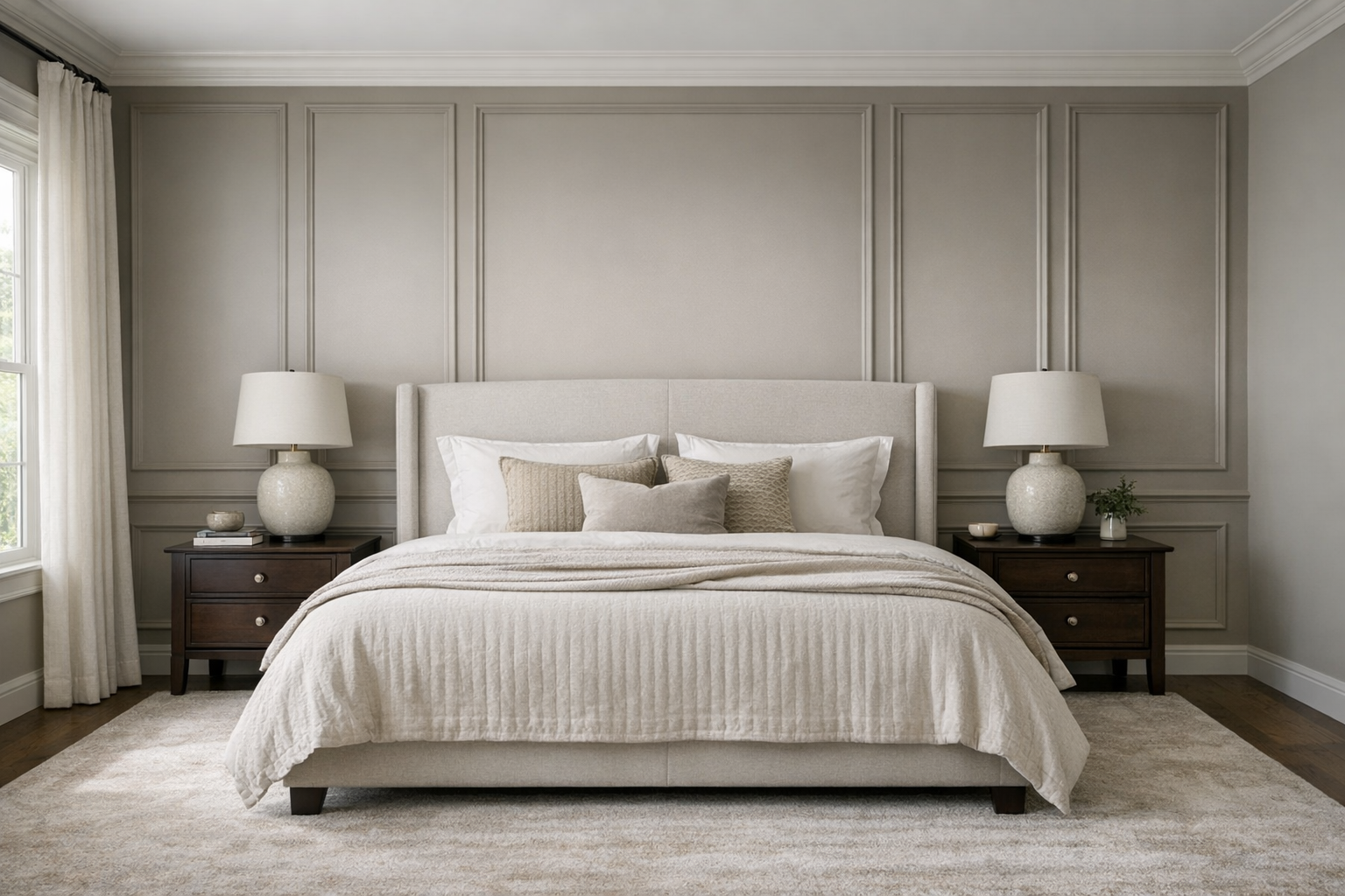 9 Primary Bedroom Accent Wall Ideas Using Trim and Molding