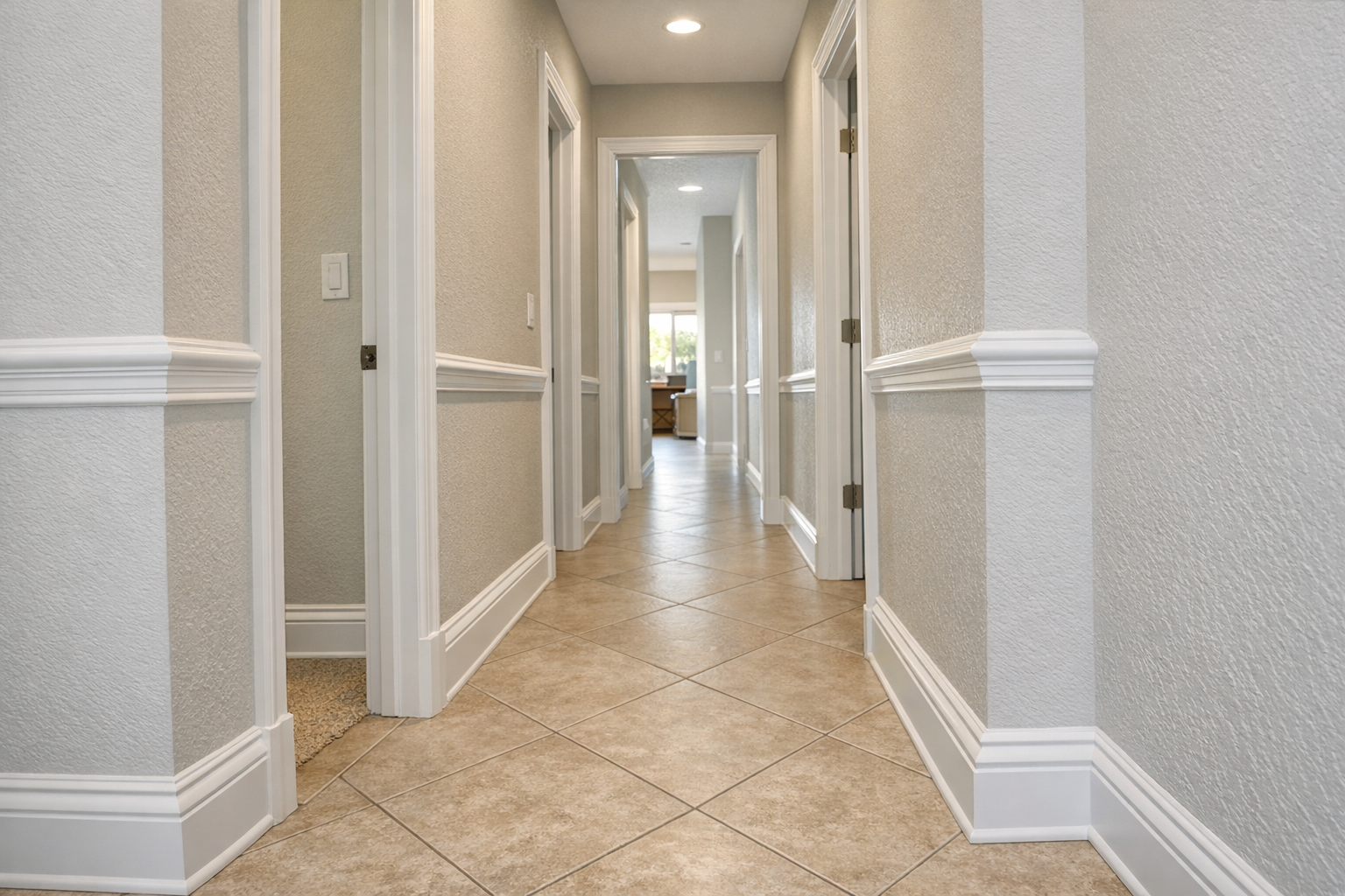 Hallway With Multiple Doorways