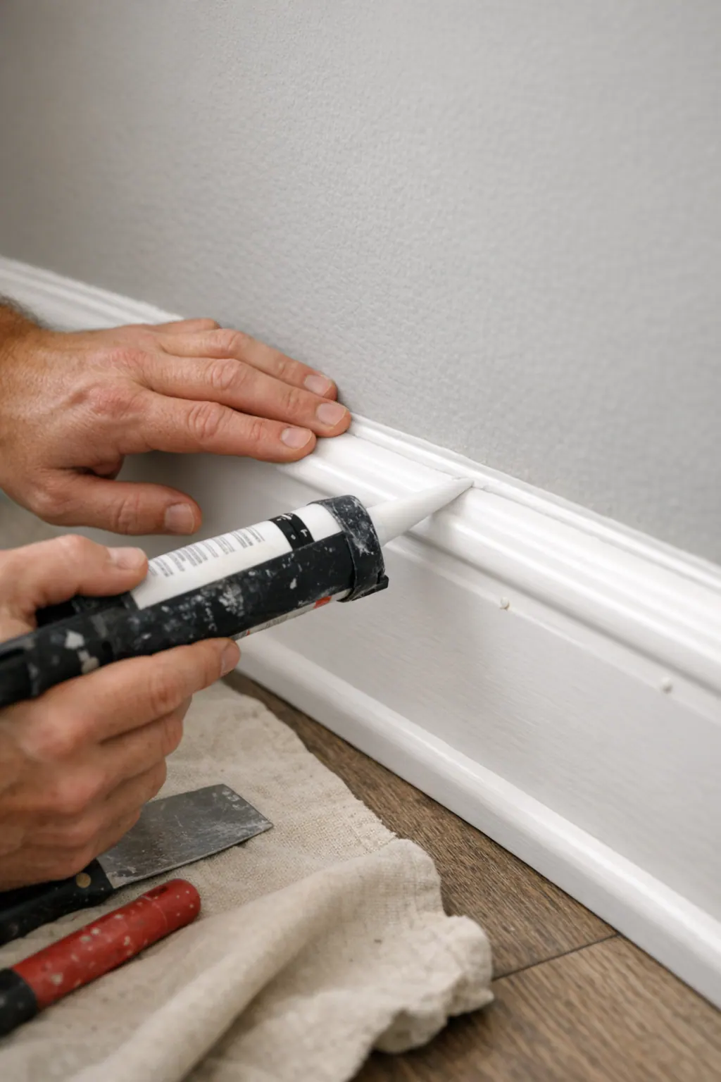 Supporting 6 Finishing Nail Holes And Caulk L