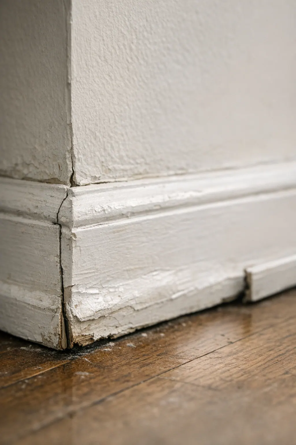 Supporting 2 Damaged Baseboards Needing Repla