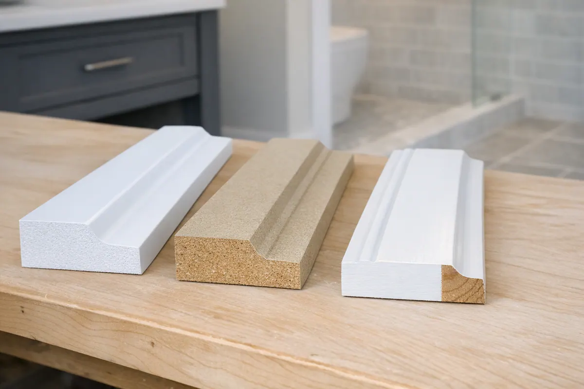 Bathroom trim material choices