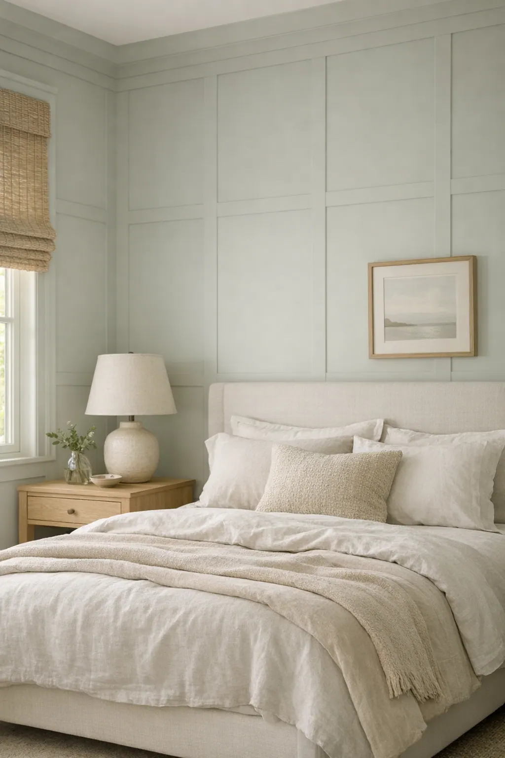 Same-Color Coastal Bedroom