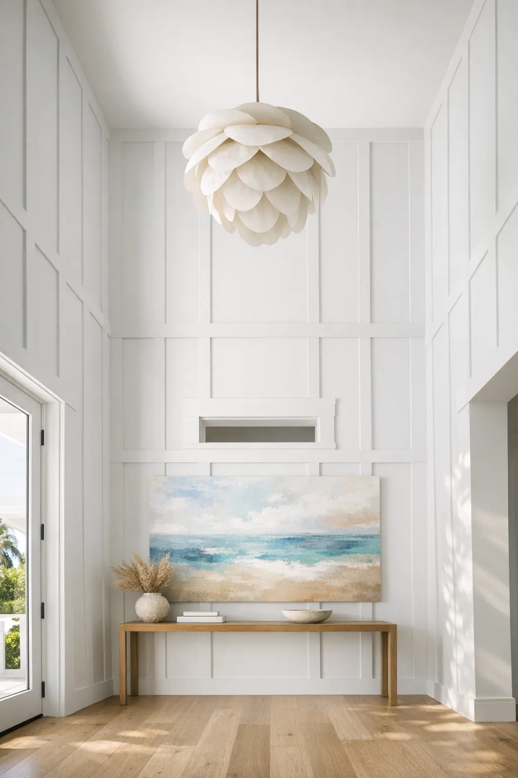 Tall Open Entry Feature Wall