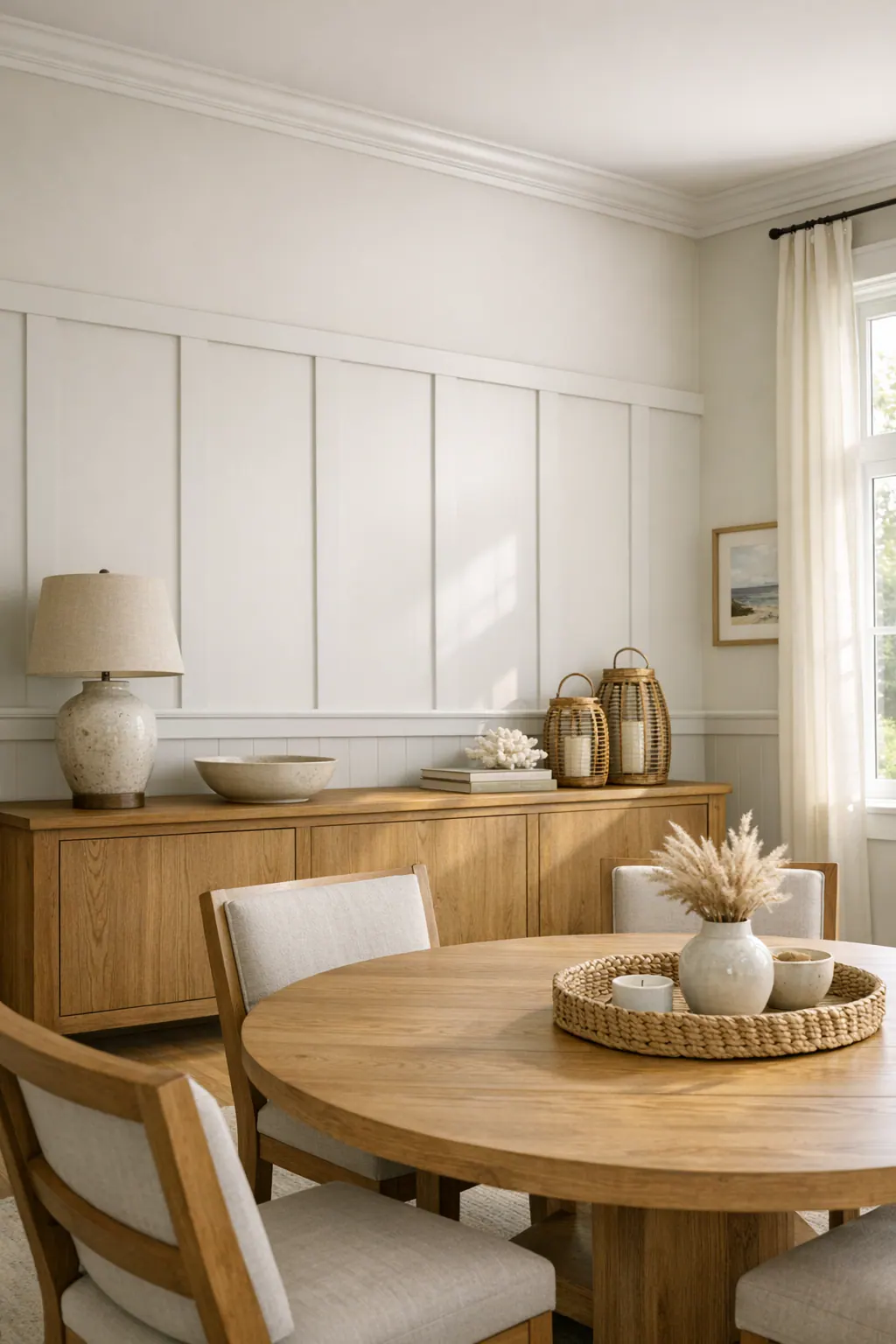 Dining Room With Built-In-Looking Detail