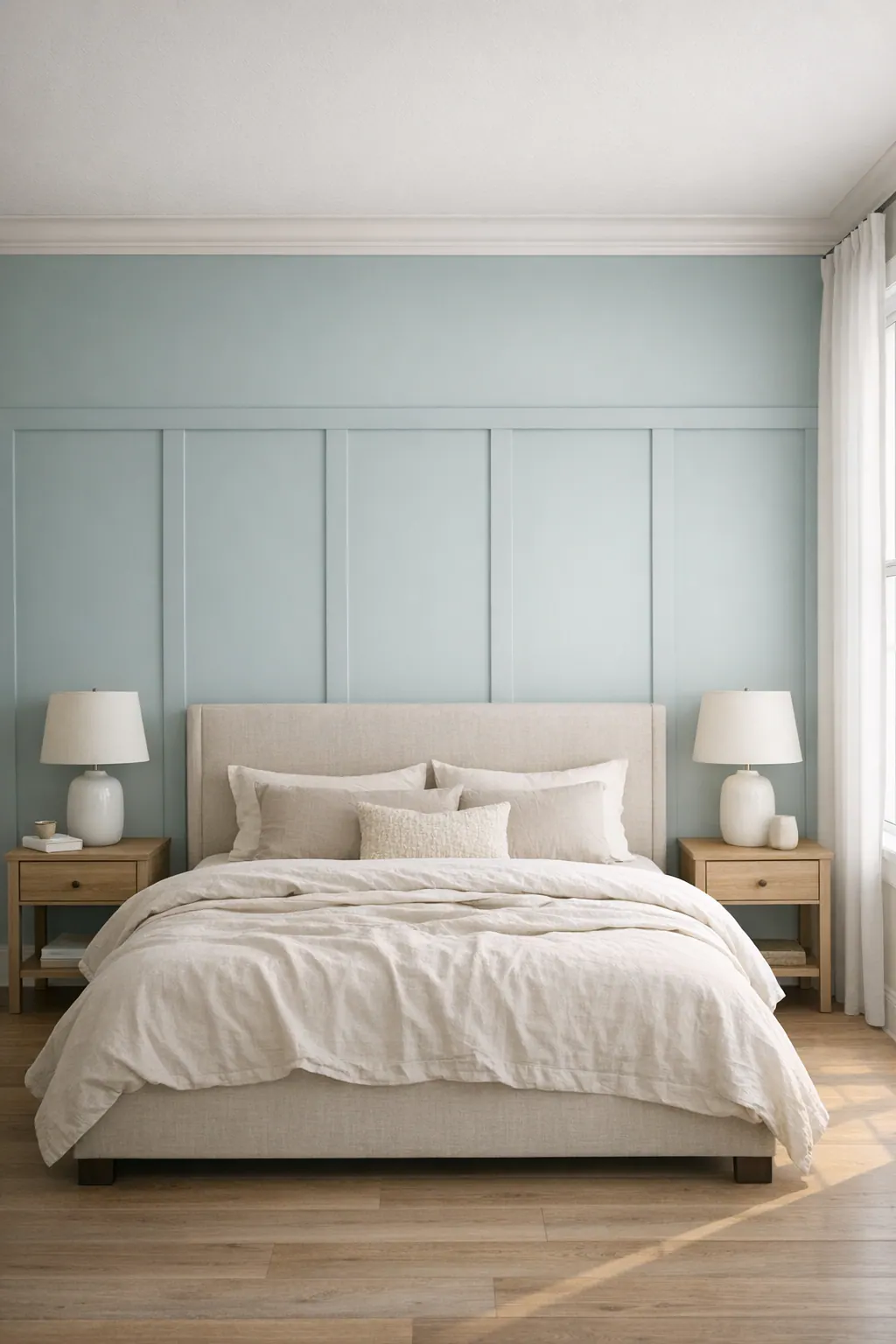 Bedroom Wall Aligned to the Bed