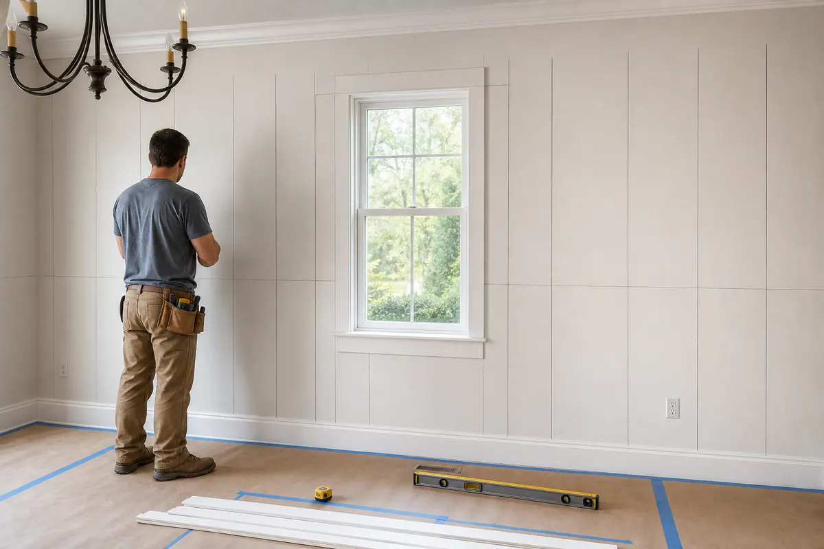 Professional Layout Planning on a Dining Room Wall