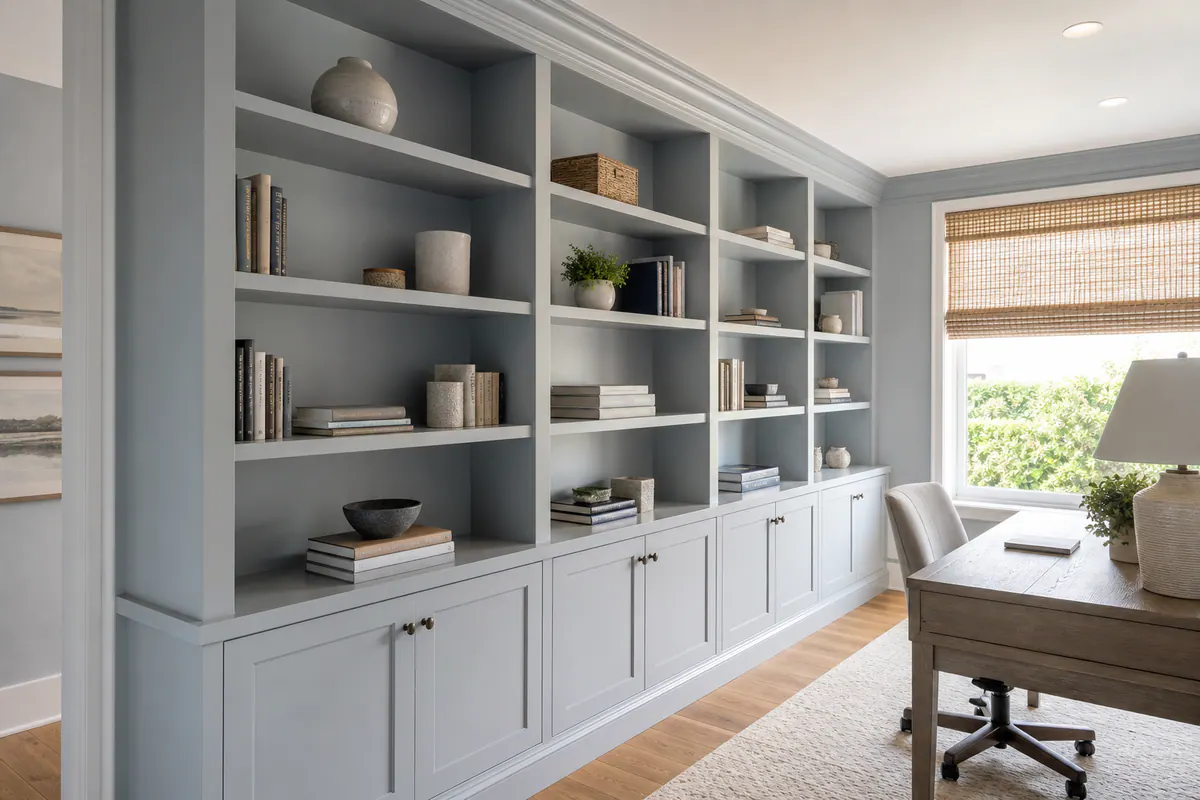 Wall-to-Wall Home Office Bookcase
