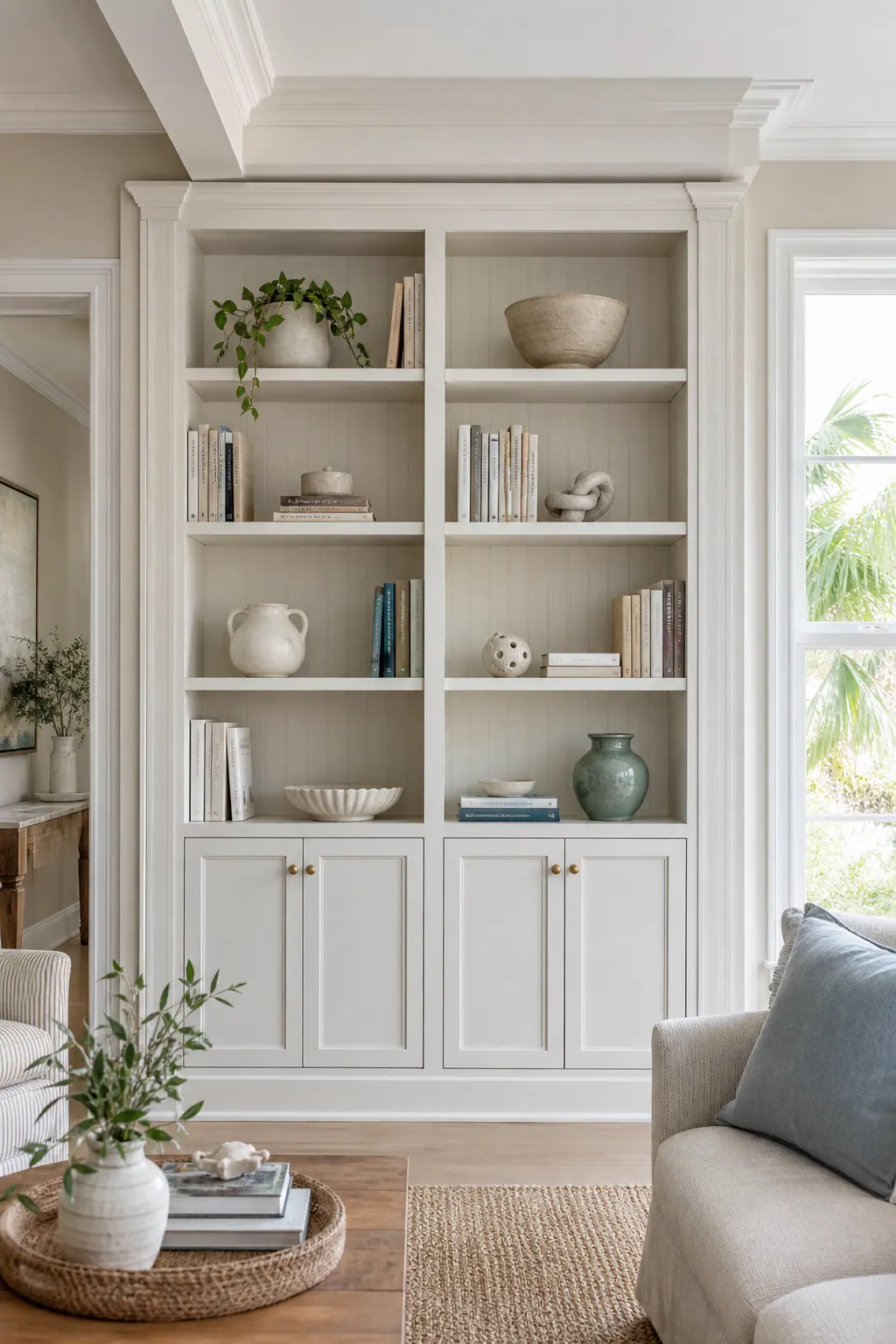Supporting 2 Built In Bookcase Trim Details