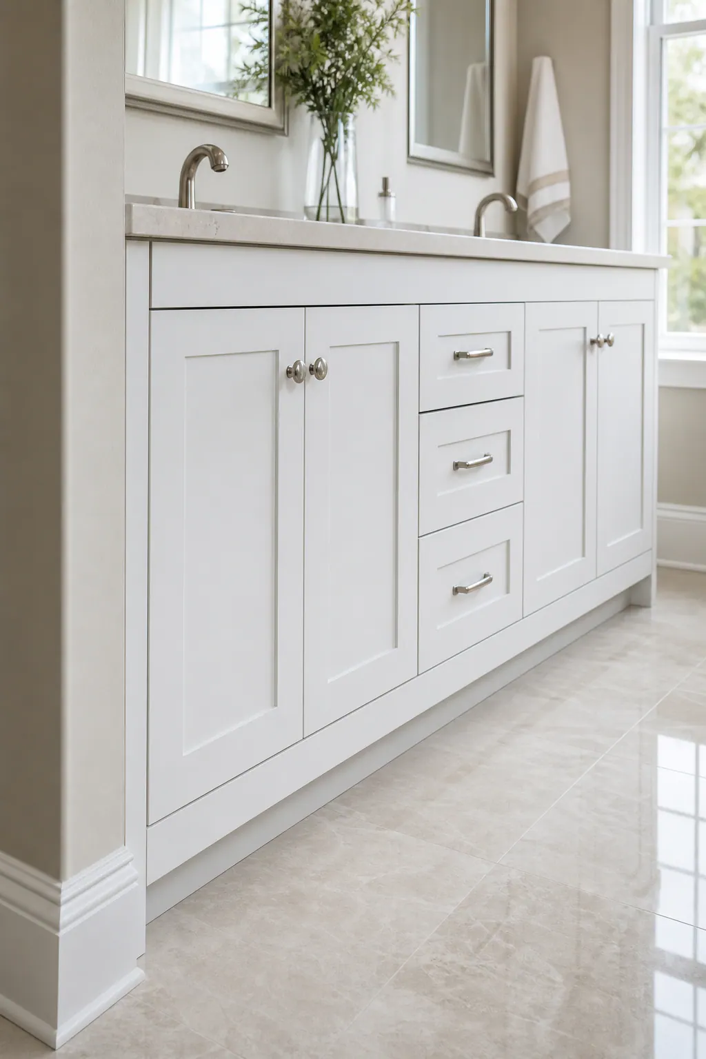 Vanity Baseboard Transition