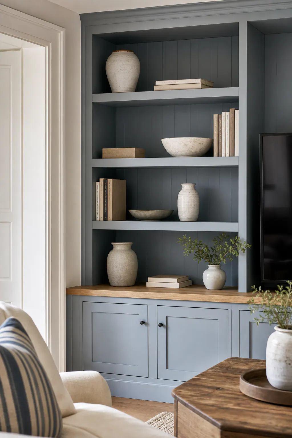 Seamless Built-In Shelving Face Frame