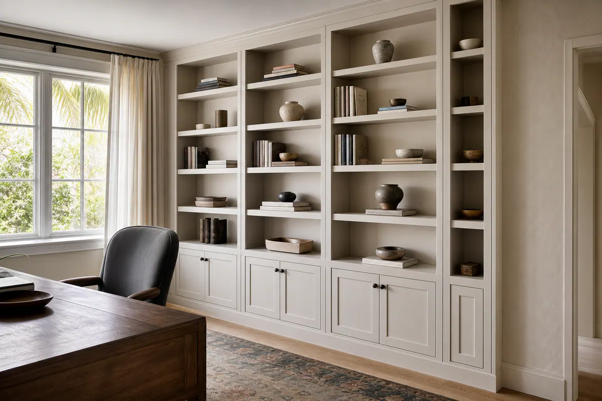Built-In Bookcase Wall Fit