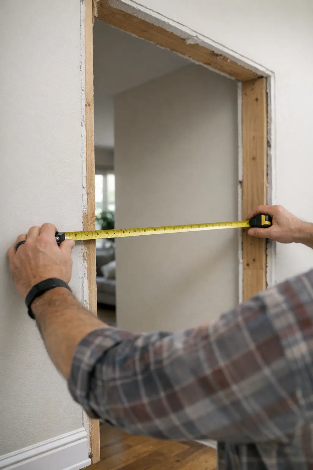 Measuring before trim installation