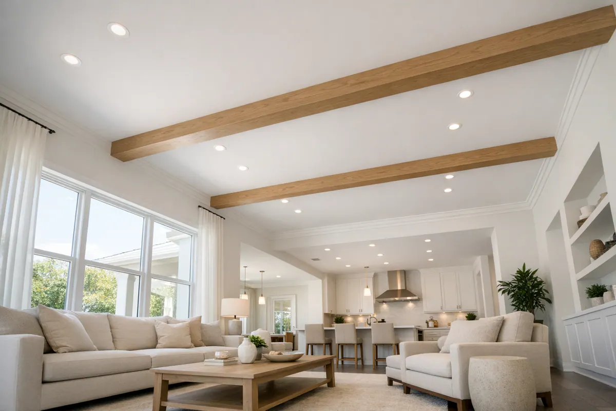 Restrained Faux-Beam Layout