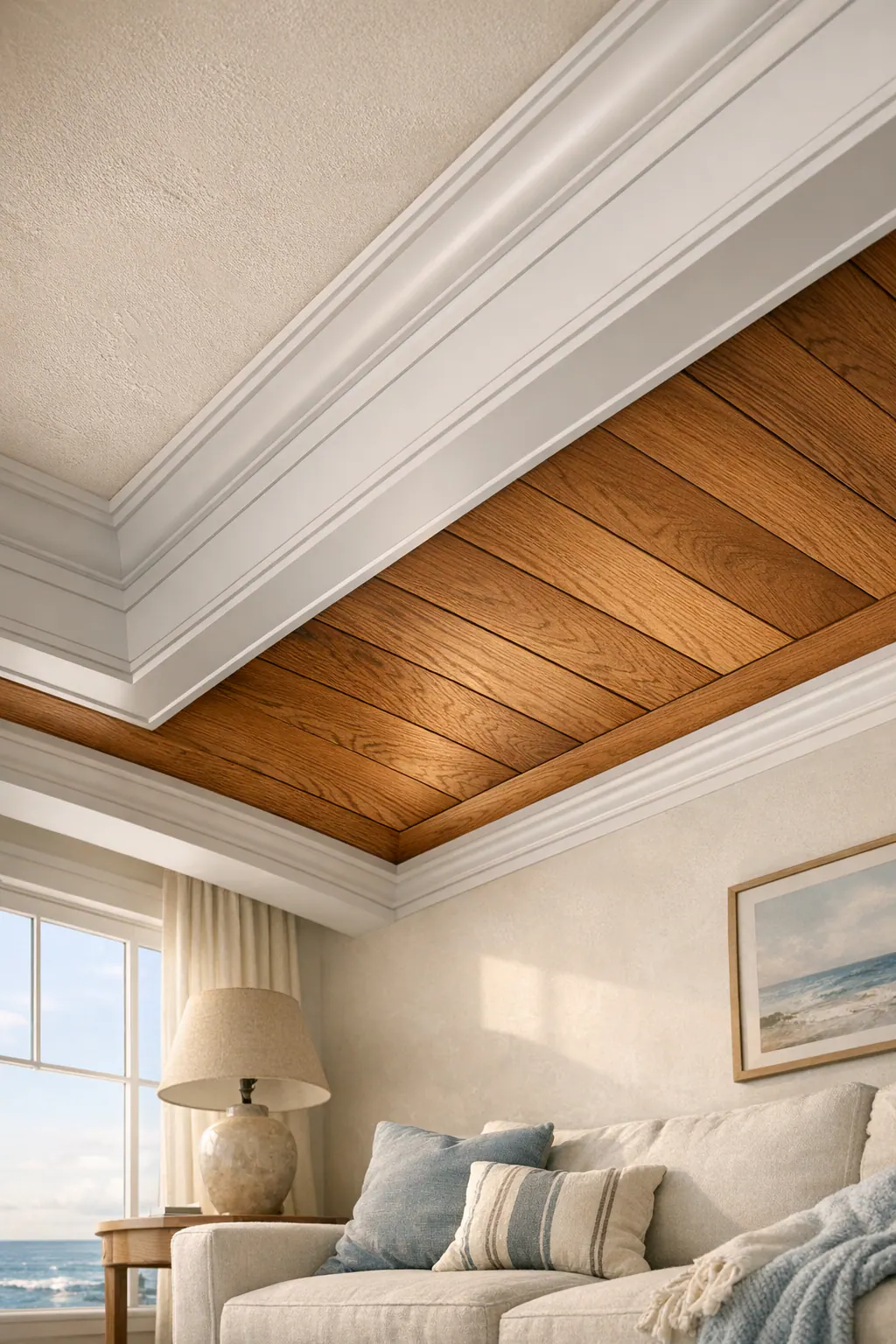 Wood Ceiling Accent Finish