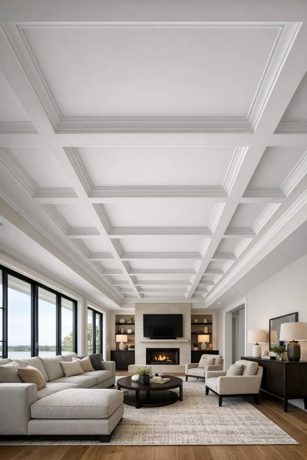 Rectangular Coffers for a Long Room
