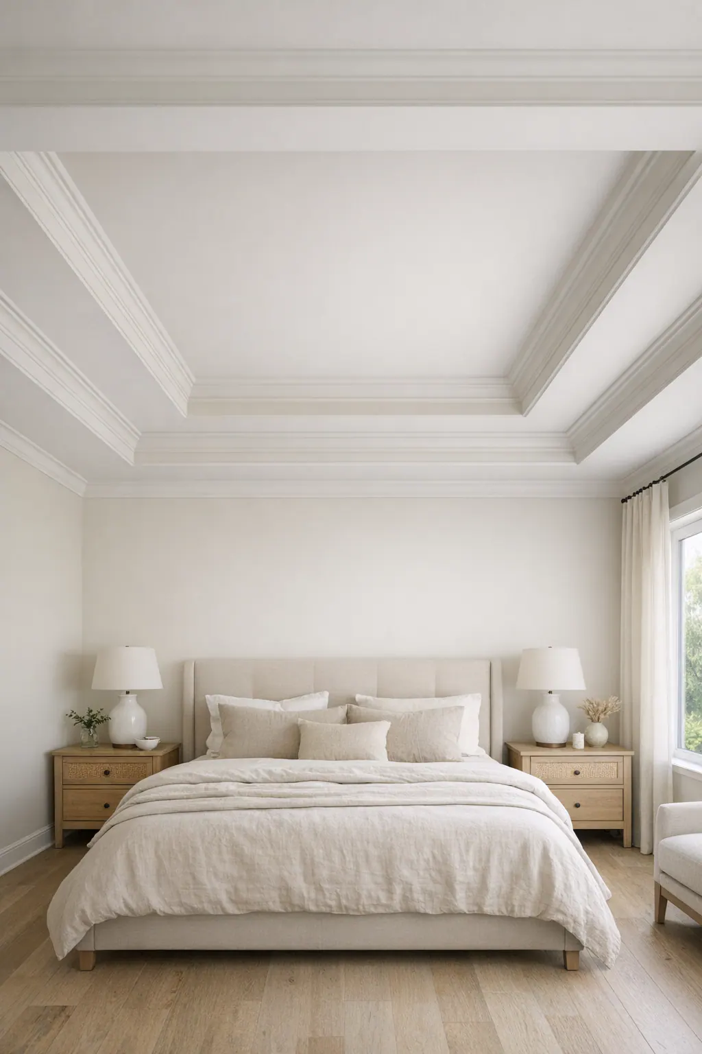 Tray Ceiling Trim in Primary Suite