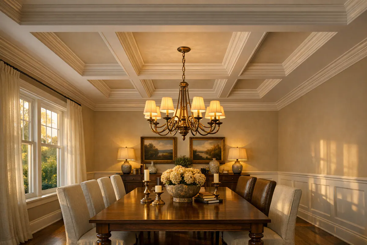 Supporting 6 Centered Dining Room Layout