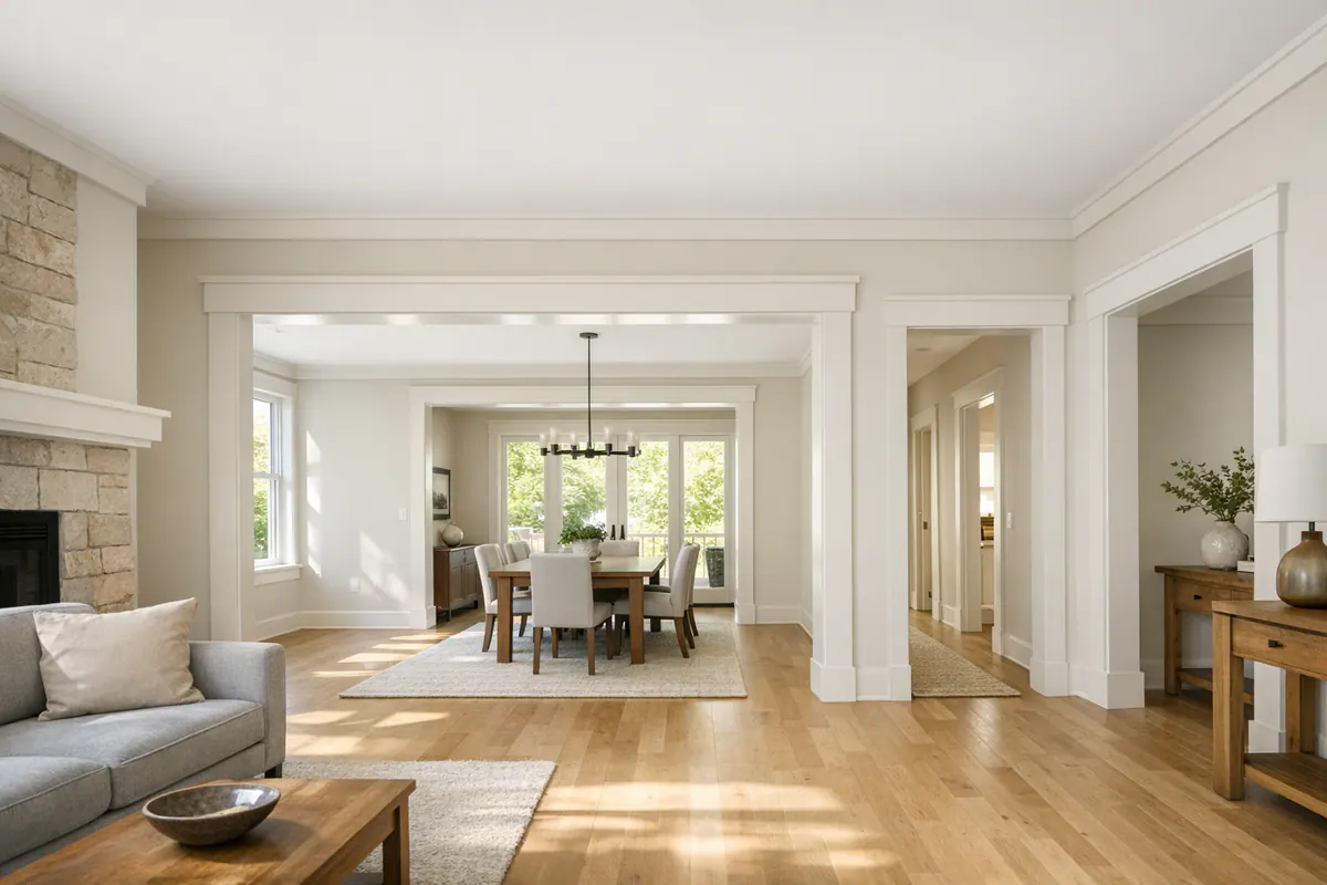 Rhythm of Custom Trim in Open Plan