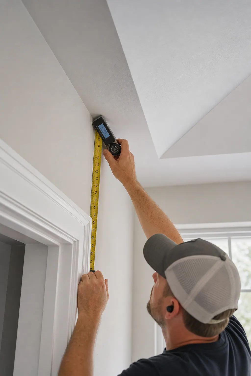 Supporting 2 Finish Carpenter Measuring Ceili