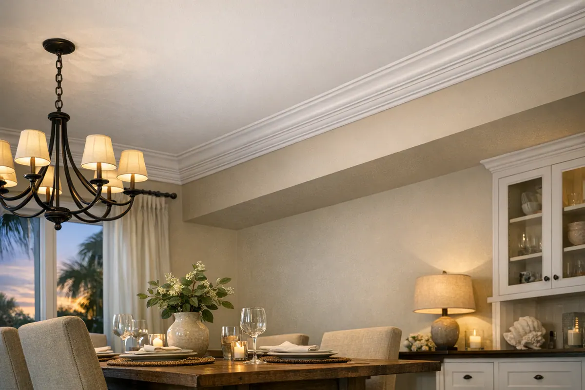 Dining Room Crown Molding Fit
