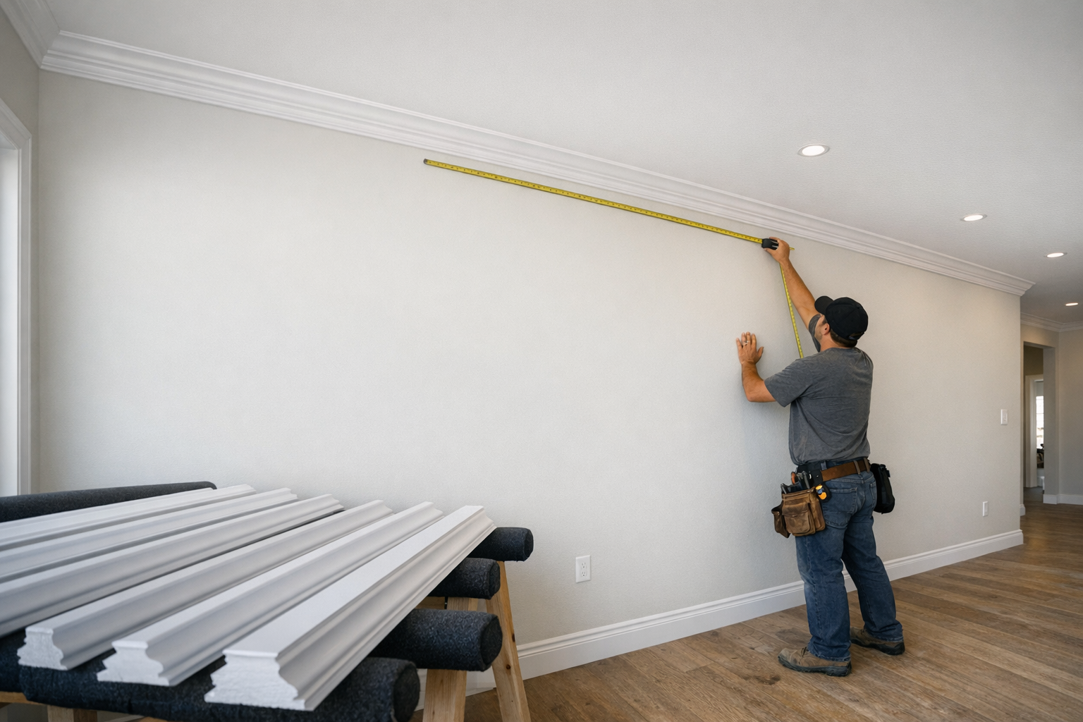 Measuring Open Wall Runs Before Installation