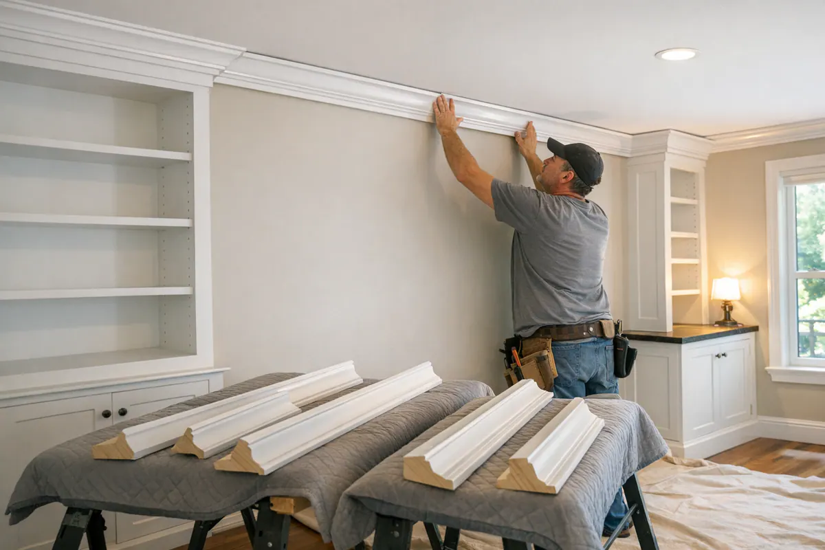 Supporting 7 Installation Around Built Ins An