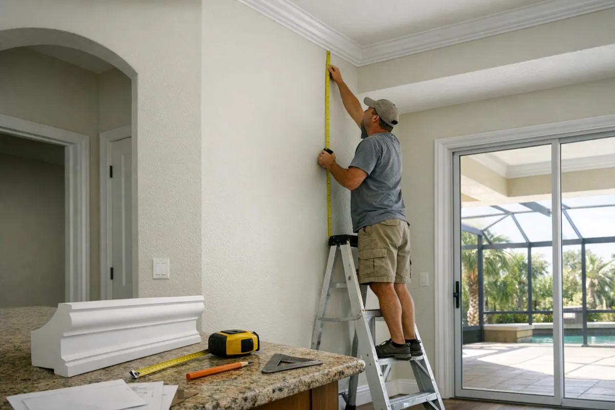 Planning crown moulding installation