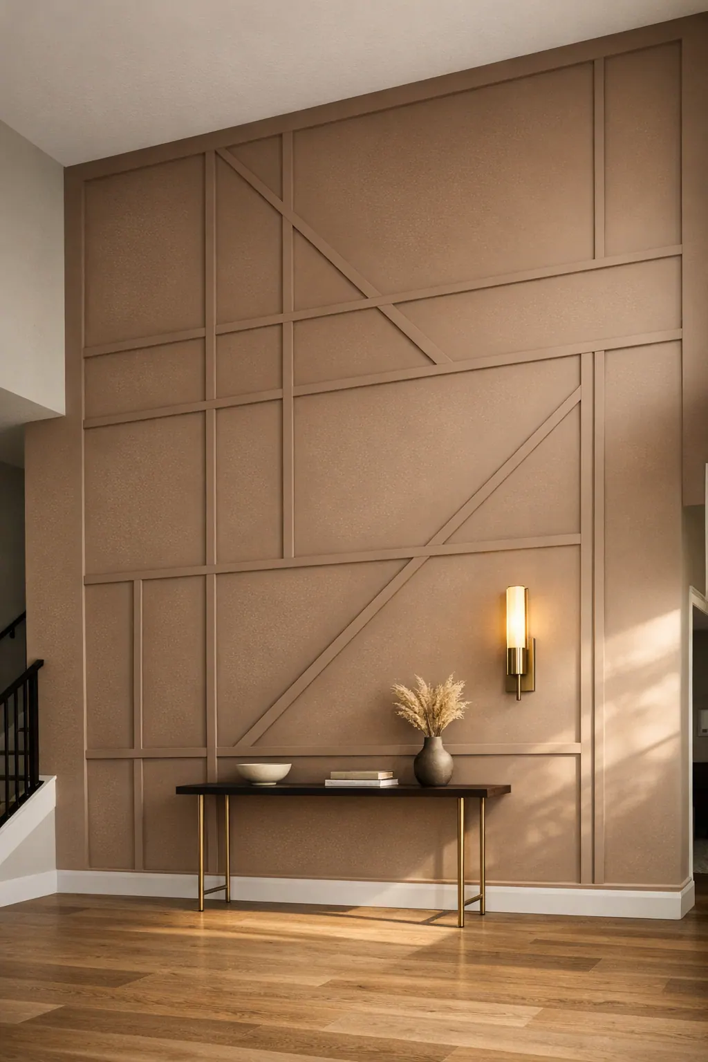 Custom Geometric Wall Layout