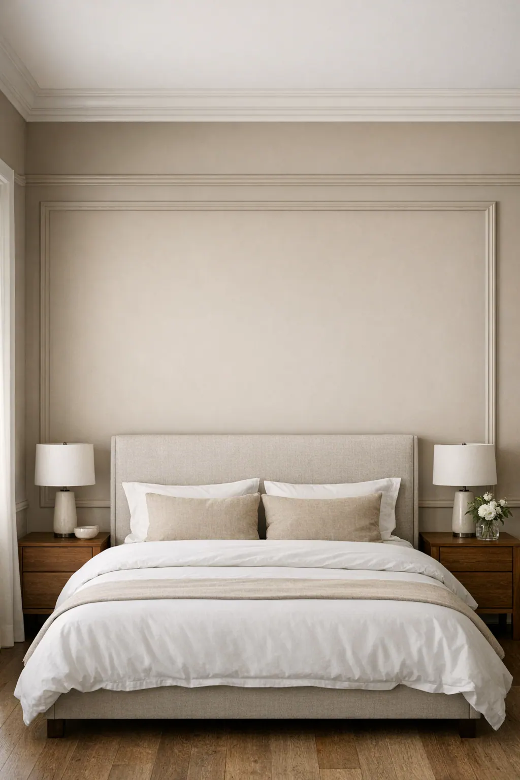 Bed-Centered Trim Composition