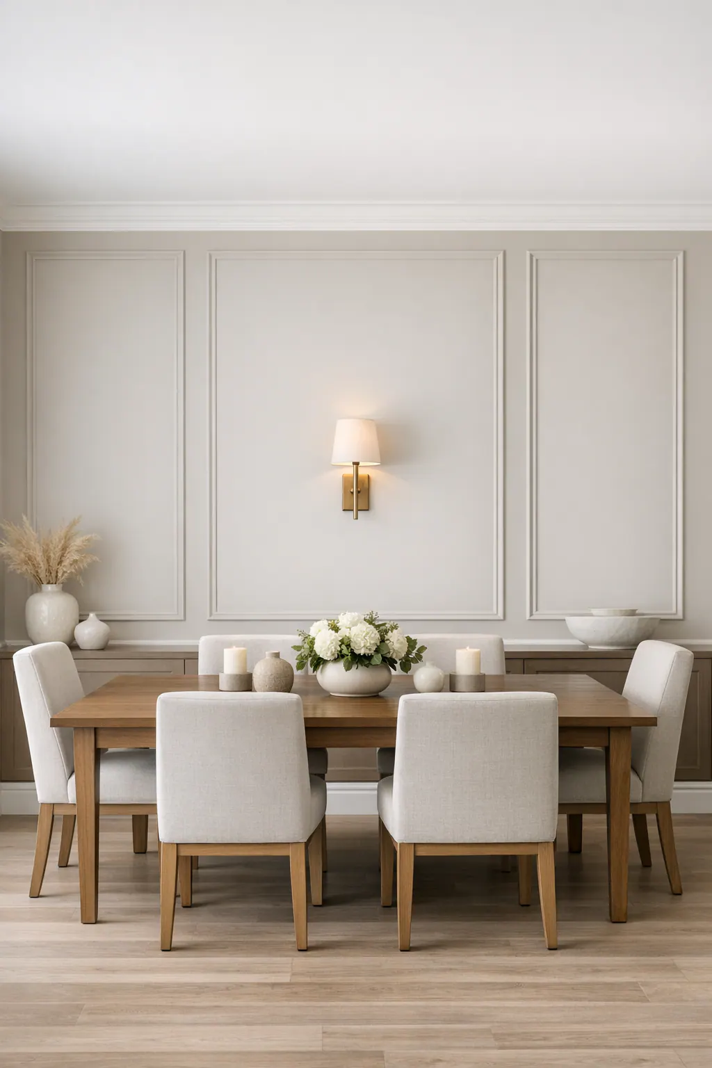 Balanced Dining Room Panel Molding