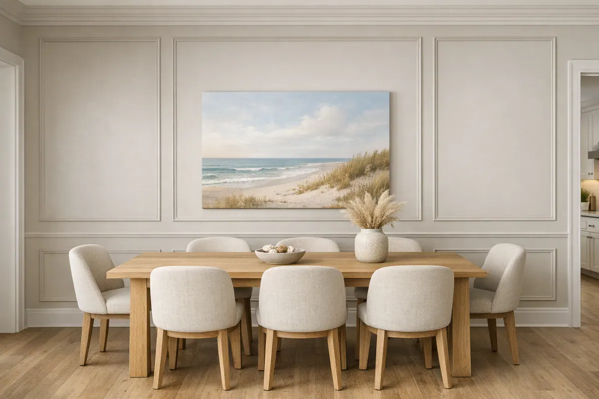 Picture Frame Molding Dining Wall