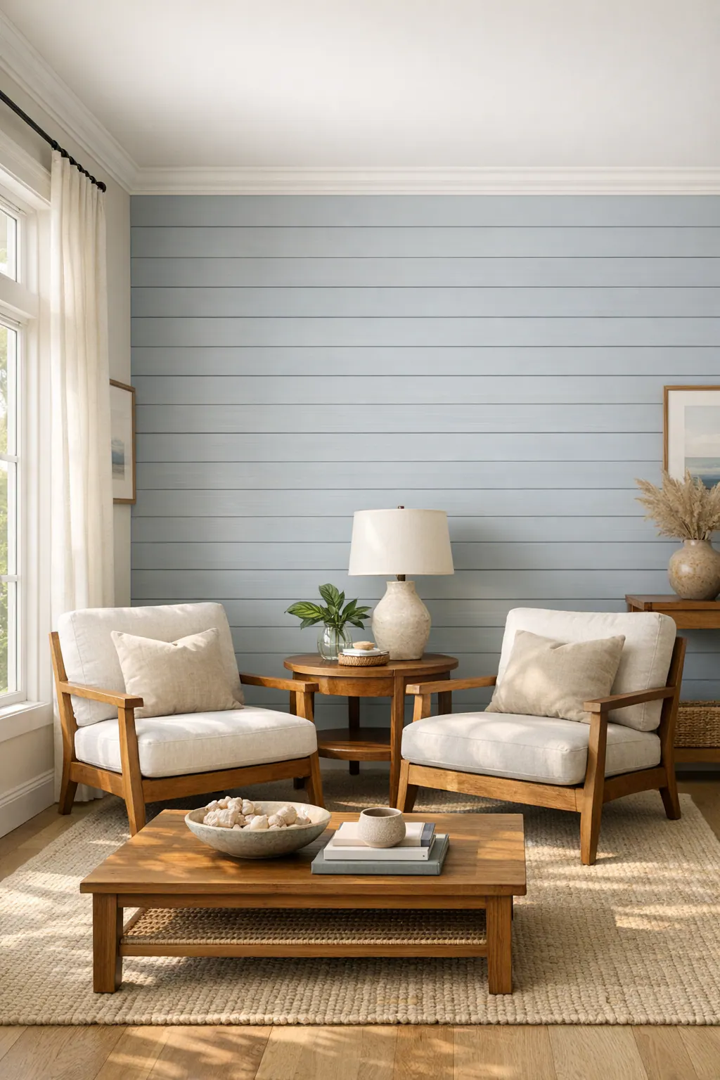 Horizontal Shiplap Contrast