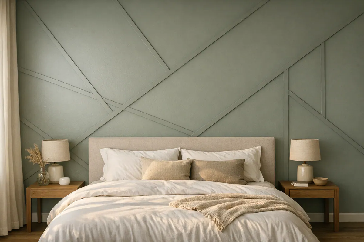 Supporting 4 Modern Geometric Trim Wall