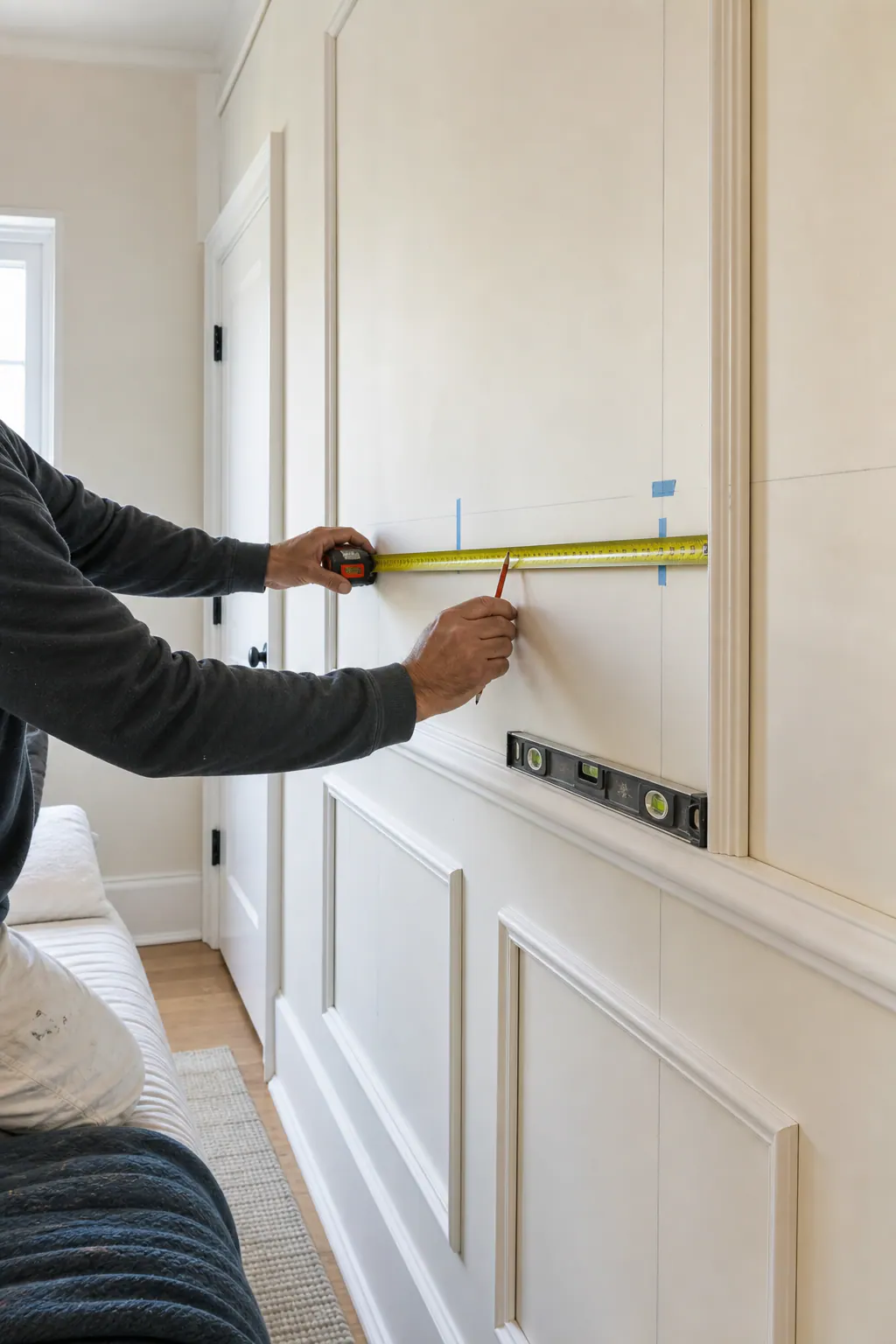 Precision Layout for a Feature Wall