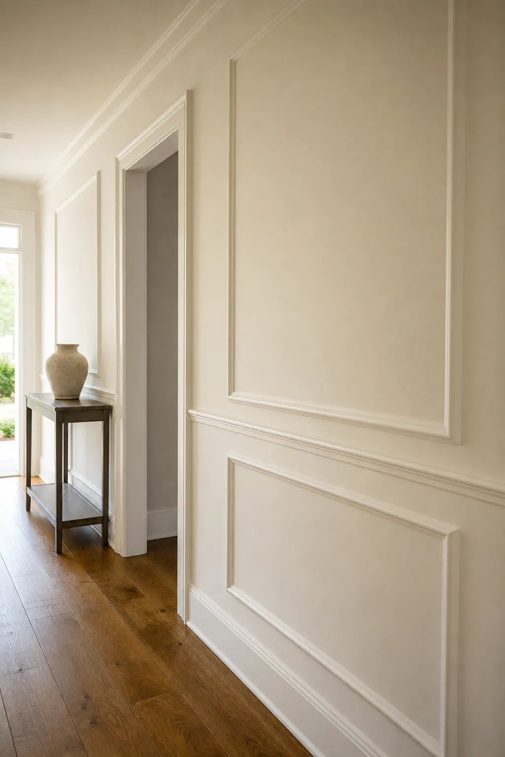 Decorative Wall Molding in a Defined Entry