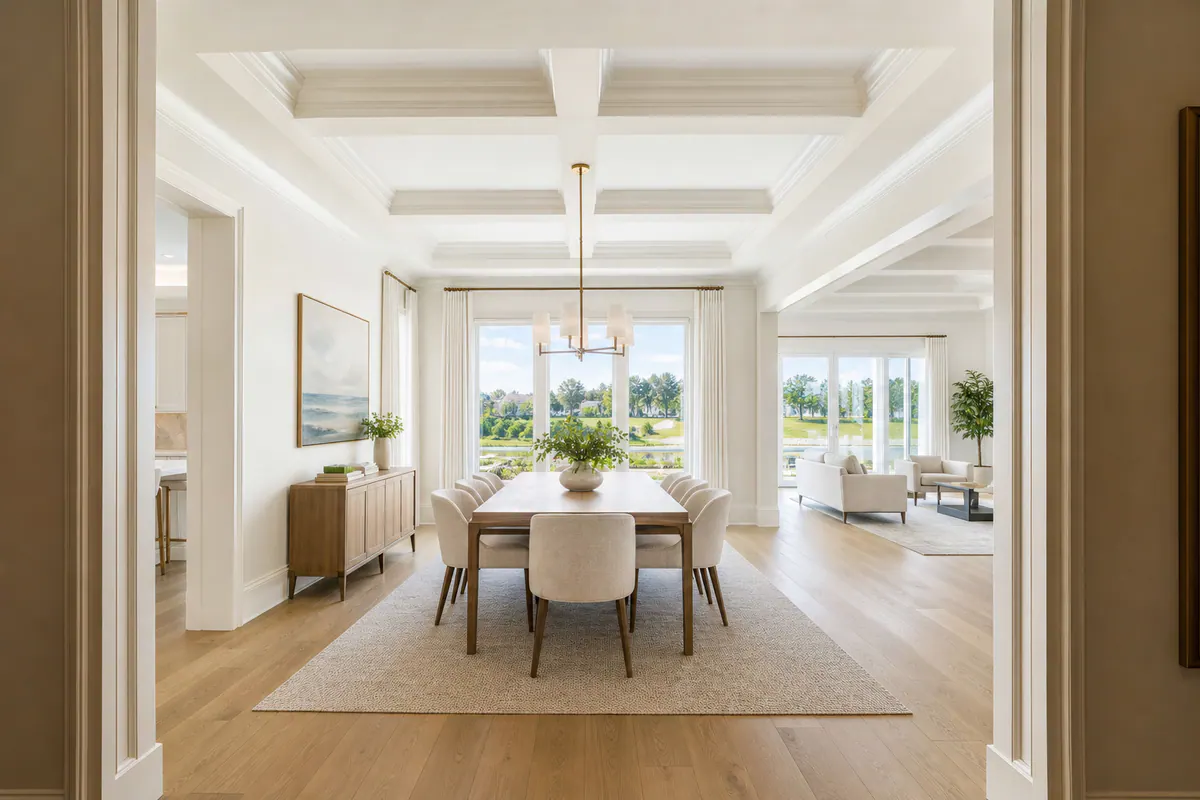 Coffered Ceiling and Focal Millwork