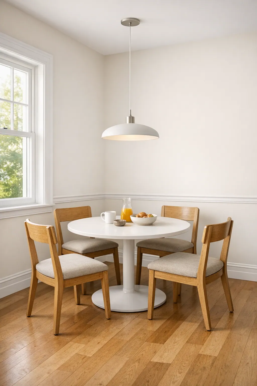 Compact room with trim scaled down