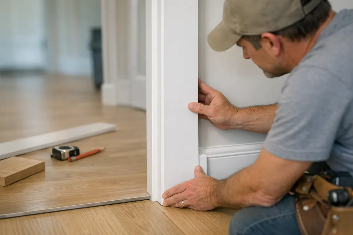 Dry Fit at Baseboard Return