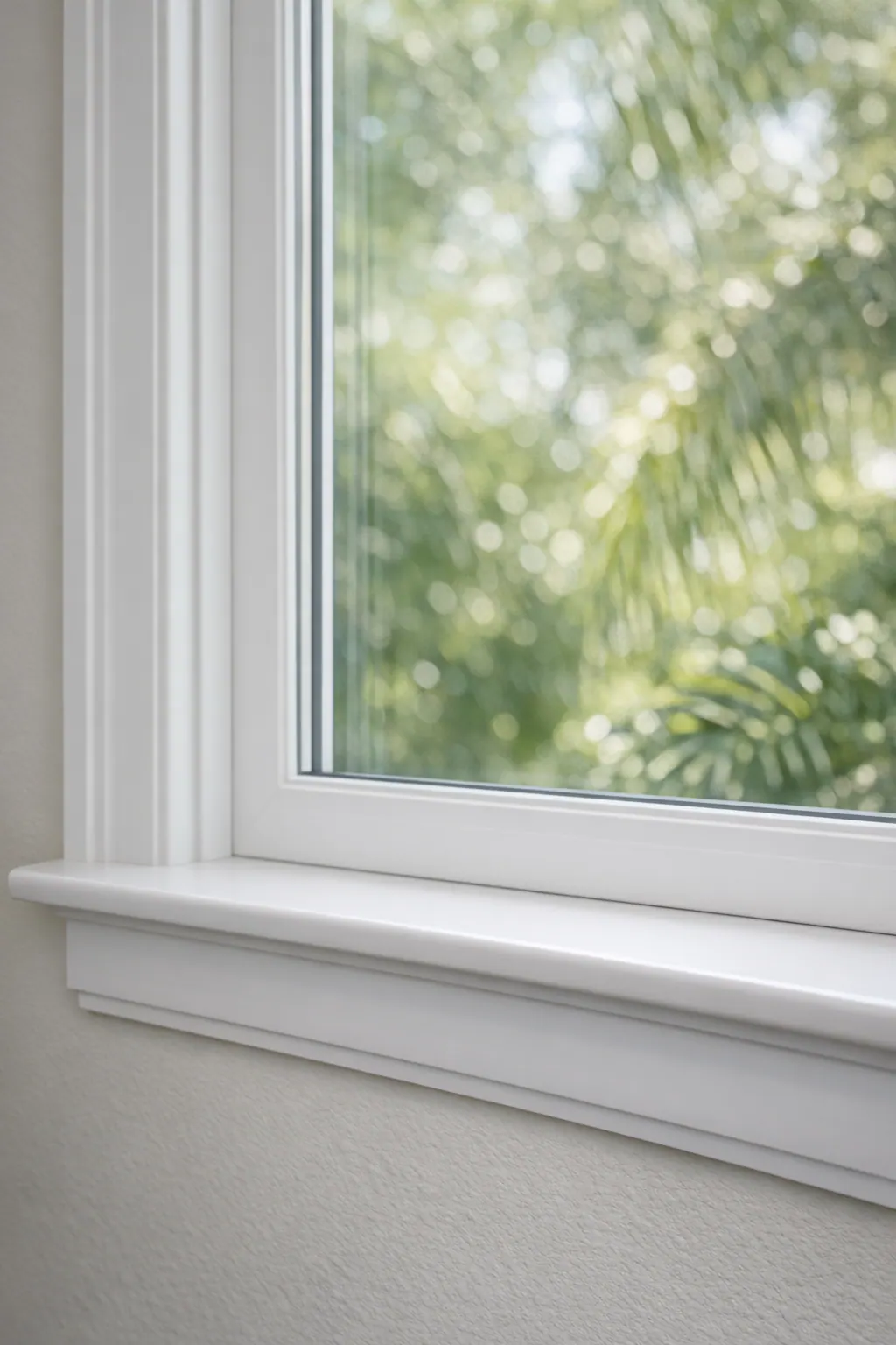 Clean Window Sill and Apron Detail
