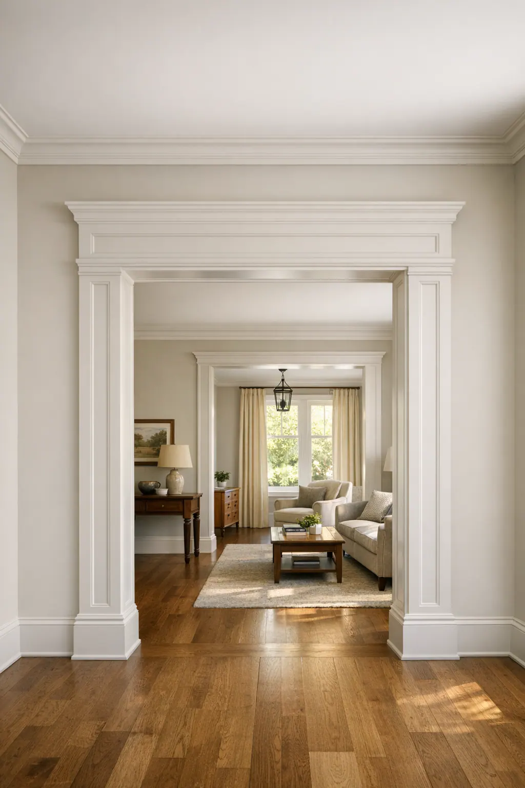 Trim Proportions in a Tall Room