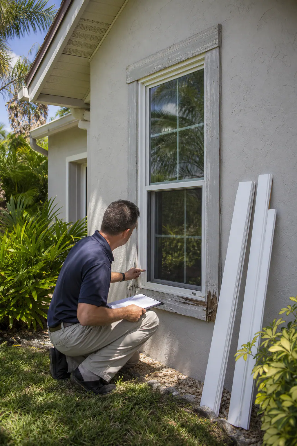 Exterior Window Trim Inspection