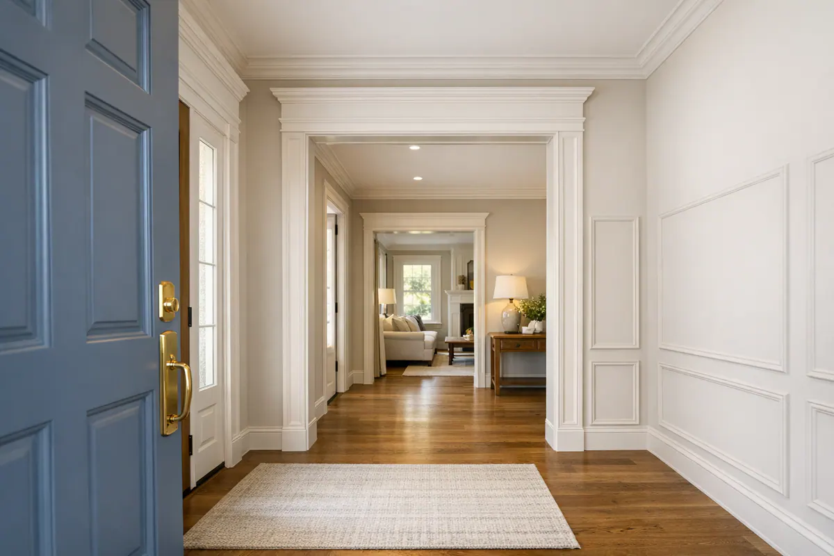 Intentional entryway first sightline