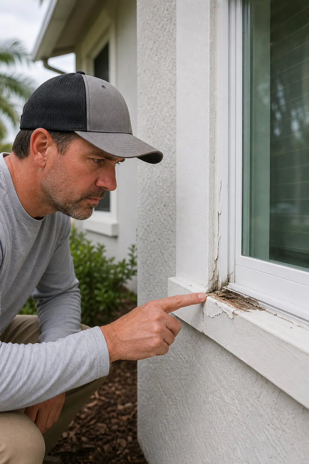 Window Trim Moisture Inspection