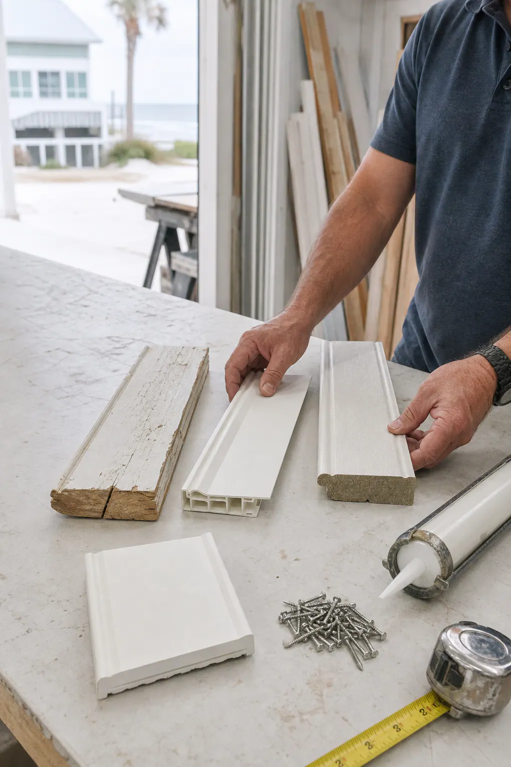 Supporting 3 Pvc And Wood Trim Material Selec