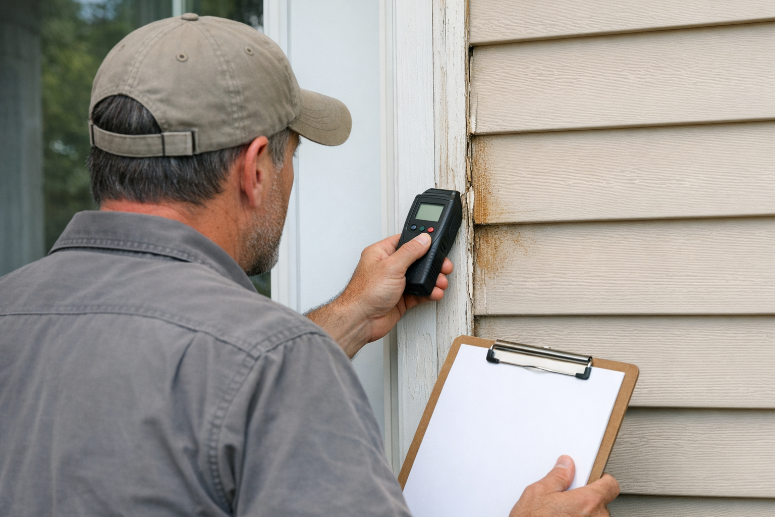 Exterior trim inspection and estimate