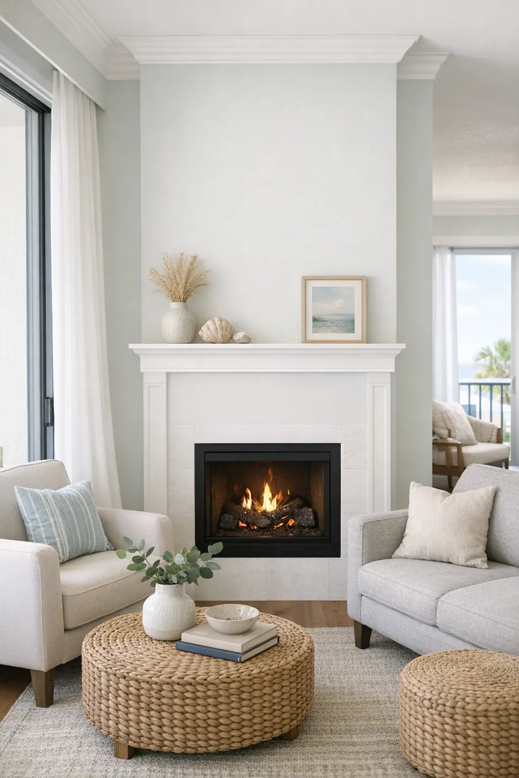 Simple Mantel Shelf for a Narrow Condo Wall