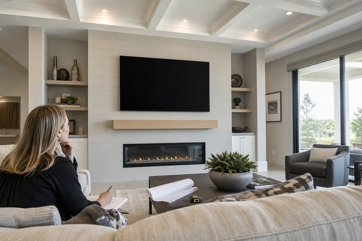 Mantel Proportion and TV Viewing Layout